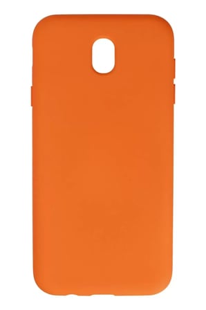 Newface Samsung Galaxy J7 Pro / J730 Kılıf Nano İçi Kadife Silikon - Turuncu