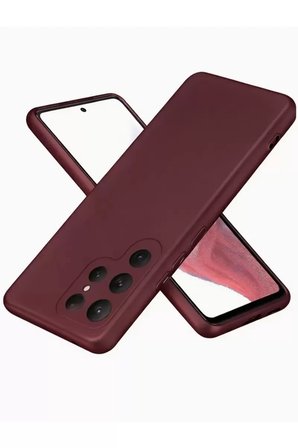 Newface Samsung Galaxy S25 Ultra Kılıf First Silikon - Bordo