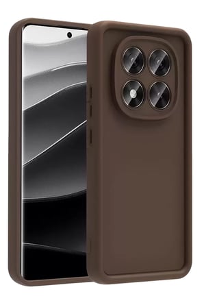 Newface Redmi Note 15 4G Viera Silikon - Kahverengi