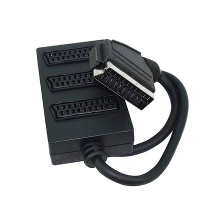 Elektromer 3'Lü Scart Dağıtıcı (1 Erkek-3 Dişi Scart)