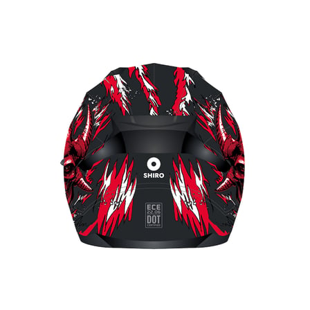 SHIRO 5061 KASK FF BLASTER DEMON 2XL(GÖZLÜKLÜ)