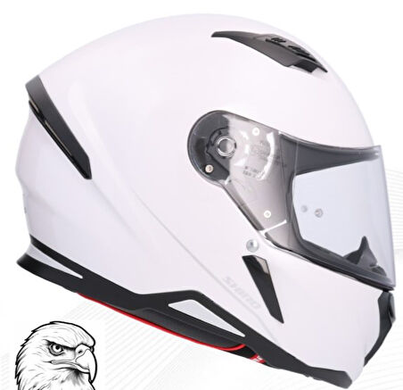 SHIRO KASK 100051 FULLFACE HUNTER M.C M Beden BEYAZ
