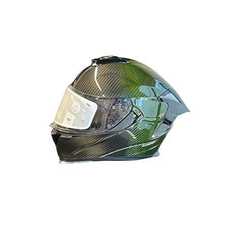 SHIRO 2006 S04 KASK FC CARBON SV XL 6162 YEŞİL GÜNEŞ GÖZLÜĞÜ VİZÖRLÜ