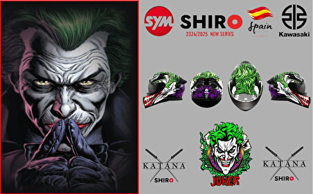 SHIRO KASK 100192 FULLFACE KATANA JOKER_L SUNVIZOR