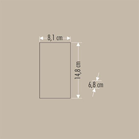 Bahçe Led Aplik IP44 3200K 3*6W