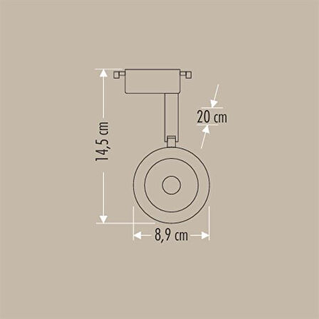 Ray Spot Armatür Babil Beyaz Kasa 3200K 30W