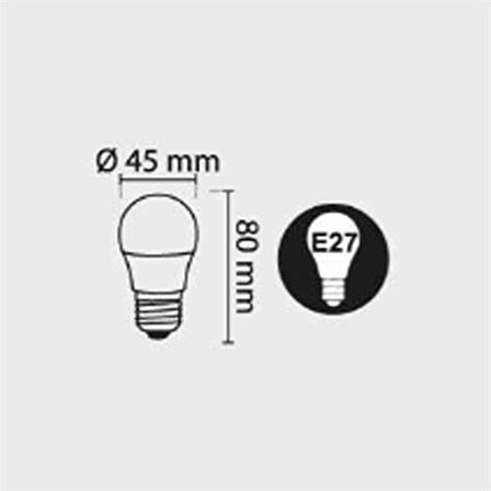 Led Ampul 3200K E27 6W