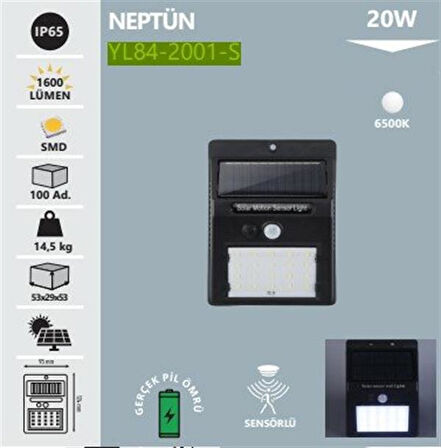 Solar Aplik 6500K 20W