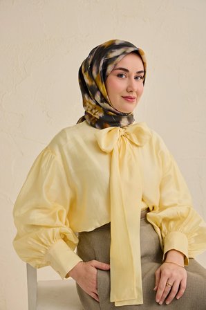 Silk Home Twill İpek Desenli Eşarp 11502