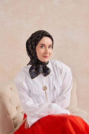 Silk Home Twill İpek Desenli Eşarp 11521