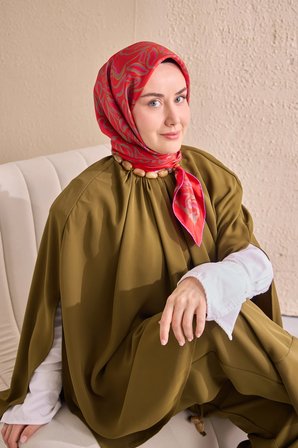 Silk Home Twill İpek Desenli Eşarp 11522