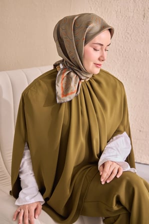 Silk Home Twill İpek Desenli Eşarp 11522