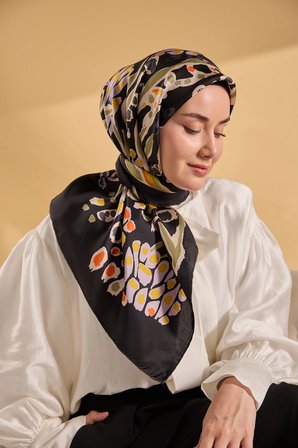 Silk Home Twill İpek Desenli Eşarp 11531