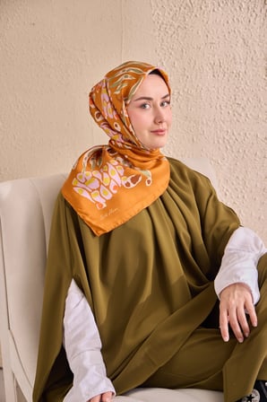 Silk Home Twill İpek Desenli Eşarp 11531