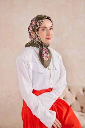 Silk Home Twill İpek Desenli Eşarp 11531
