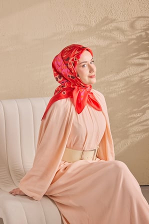 Silk Home Twill İpek Desenli Eşarp 11531