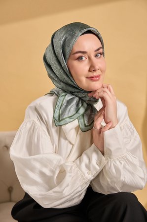 Silk Home Twill İpek Desenli Eşarp 11536