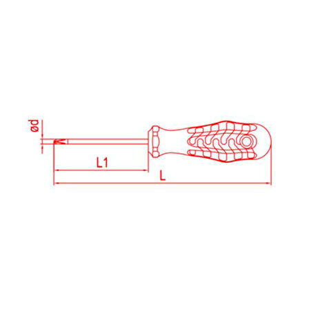 Opak Seri Yıldız Uçlu Tornavida 8X150 Ph3 260Mm