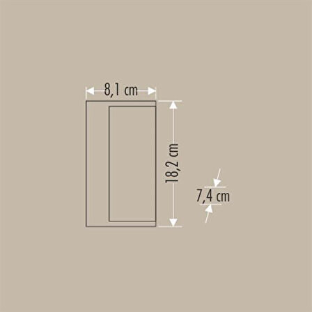 Bahçe Led Aplik Efektli Lara Modern IP44 3200K 9W