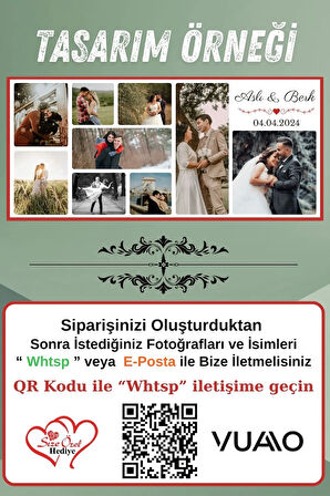 Kişiye Özel İsimli 9 Fotoğraflı Kolaj Kupa Bardak - İsme Özel Kişiselleştirilmiş Hediye Kupa Bardağı