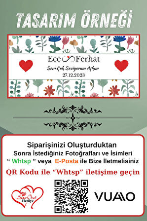 Kişiye Özel İsimli & Tarihli Desenli Kupa Bardak - İsme Özel  Baskılı Kupa Bardağı