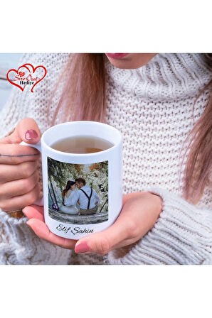 Kişiye Özel Fotoğraflı ve İsimli Kupa Bardak