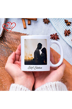 Kişiye Özel Fotoğraflı ve İsimli Kupa Bardak