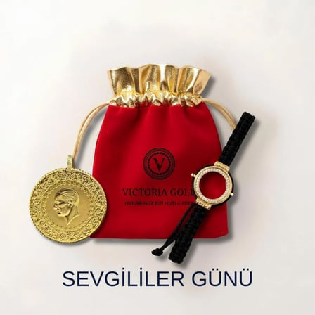 Çeyrek Altın Eski Tarihli (Kulplu 22 Ayar) (Sevgililer Gününe Özel Bileklik Hediye)