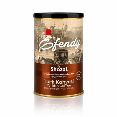 Efendy Türk Kahvesi | Silindir Teneke Kutu 500Gr | Geleneksel Orta Kavrulmuş