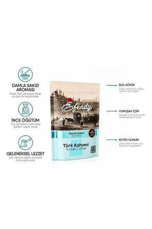 Efendy Damla Sakızlı Türk Kahvesi 100gr | Geleneksel Orta kavrum