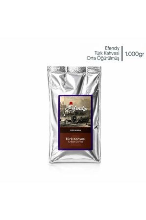 Efendy GELENEKSEL TÜRK KAHVESİ ORTA KAVRULMUŞ - ÖĞÜTÜLMÜŞ - DOYPACK 1000 gr