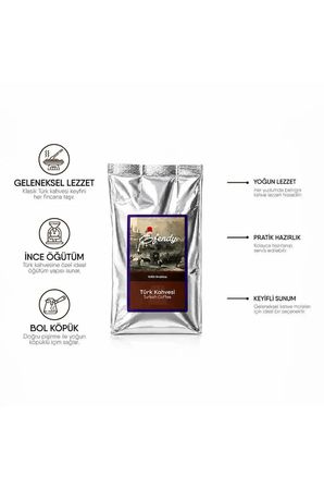 Efendy GELENEKSEL TÜRK KAHVESİ ORTA KAVRULMUŞ - ÖĞÜTÜLMÜŞ - DOYPACK 1000 gr