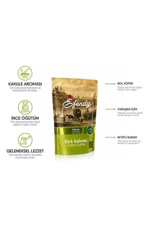Efendy Geleneksel Kakuleli Türk Kahvesi - Doypack - 100 gr.