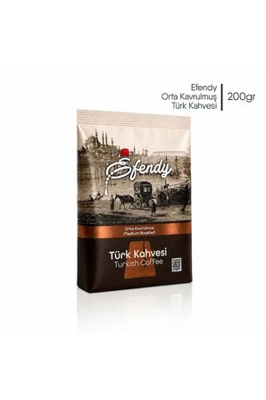 Efendy Türk Kahvesi Orta Kavrulmuş 200Gr | Geleneksel Orta Kavrum