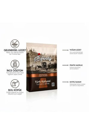 Efendy Türk Kahvesi Orta Kavrulmuş 200Gr | Geleneksel Orta Kavrum