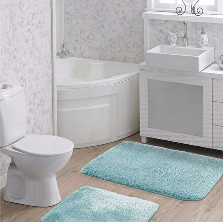 Sheepline Doğal Kaymaz Taban 2'li Banyo Paspası 60x100 - 50x60