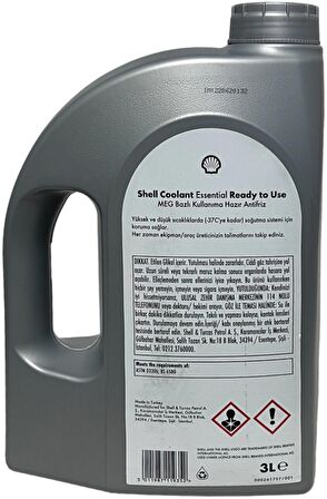 Shell Coolant Essential 4 Mevsimlik Mavi Antifriz 3 Litre