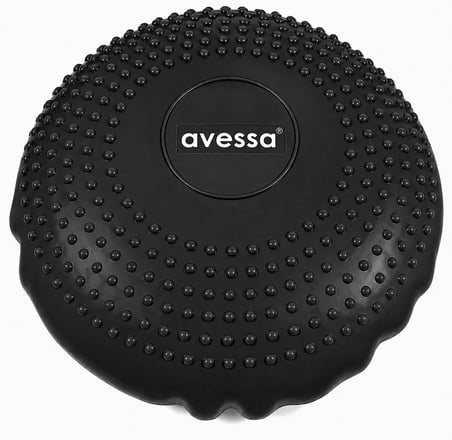 Premium Masaj Pedi Ev Sporu Pilates Aleti Bbp-Black Masajlı Balance Pad Siyah Renk Poşette