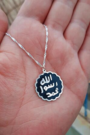 925 Ayar Gümüş Peygamber Mührü Kolye Ücü
