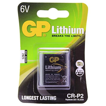 GP CRP2 6 VOLT LİTYUM FOTOĞRAF MAKİNESİ PİLİ