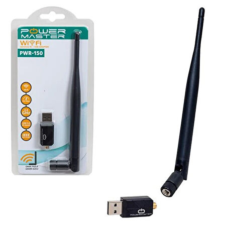 802.11N MİCRO 7601 CHİPSET 2.4GHZ 150 MBPS ANTENLİ HD UYDU ALICI UYUMLU USB STİCK WİFİ ADAPTÖR