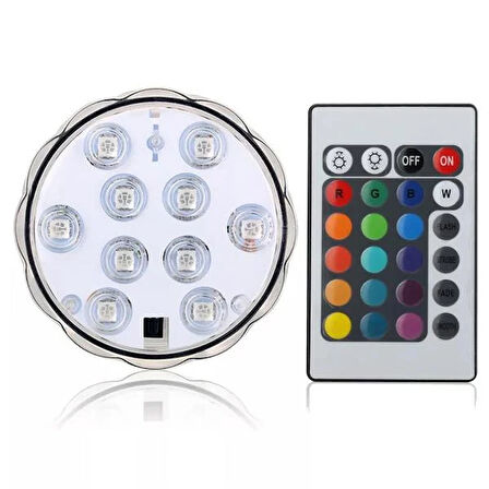 PM-17658 SU ALTI KUMANDALI RGB NARGİLE LED IŞIĞI