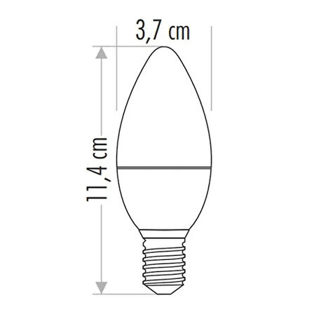 Led Ampul Soft Buji 6400 E14 7W