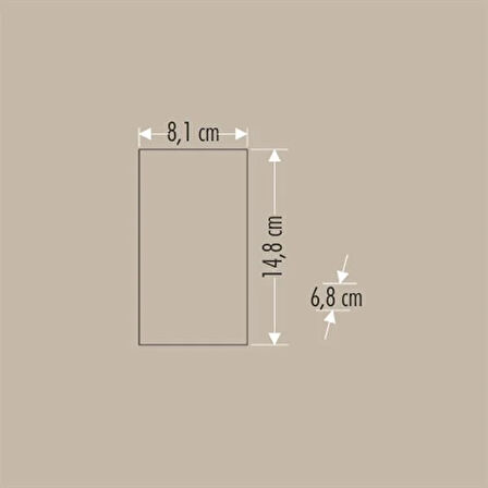 Bahçe Led Aplik IP44 3200K 3*6W