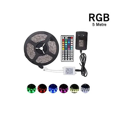 RGB Şerit Led Seti 60 Çip 5050