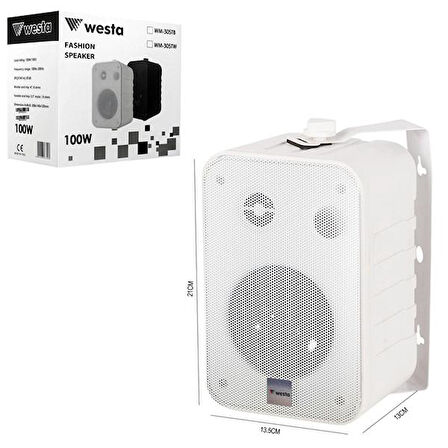 WM-305TW Sütun Hoparlör 10Cm 100 Watt Trafolu 2 Adet