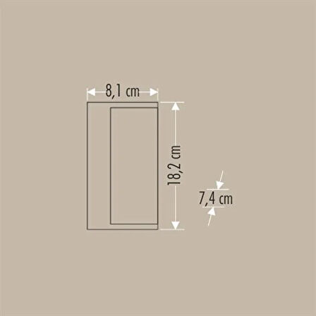 Bahçe Led Aplik Efektli Lara Modern IP44 3200K 9W