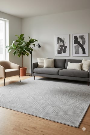 Kaymaz Tabanlı Kesme  Salon Koridor Mutfak Yatak Odası Halısı 3008 GRİ
