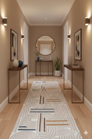 Kaymaz Tabanlı Kesme  Salon Koridor Mutfak Yatak Odası Halısı 3012 BEJ