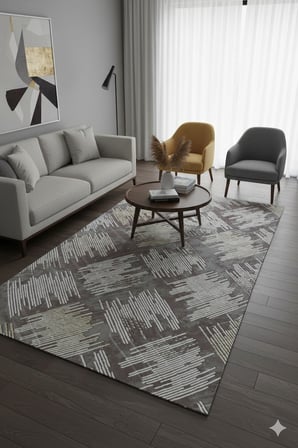 Kaymaz Tabanlı Kesme  Salon Koridor Mutfak Yatak Odası Halısı 3020 KAHVE
